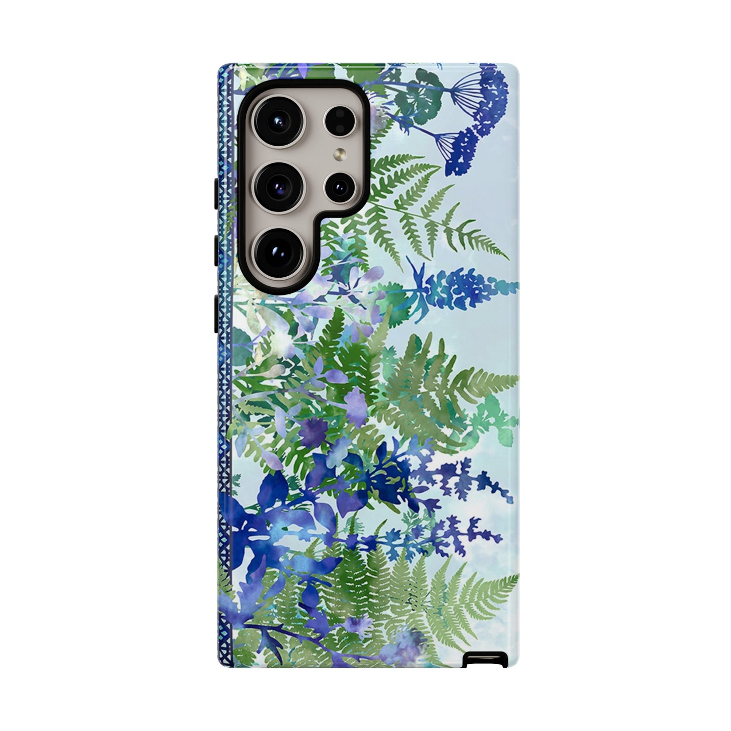 Samsung Galaxy Series Tough Case-Phone Case:  Haven [Flower Border]