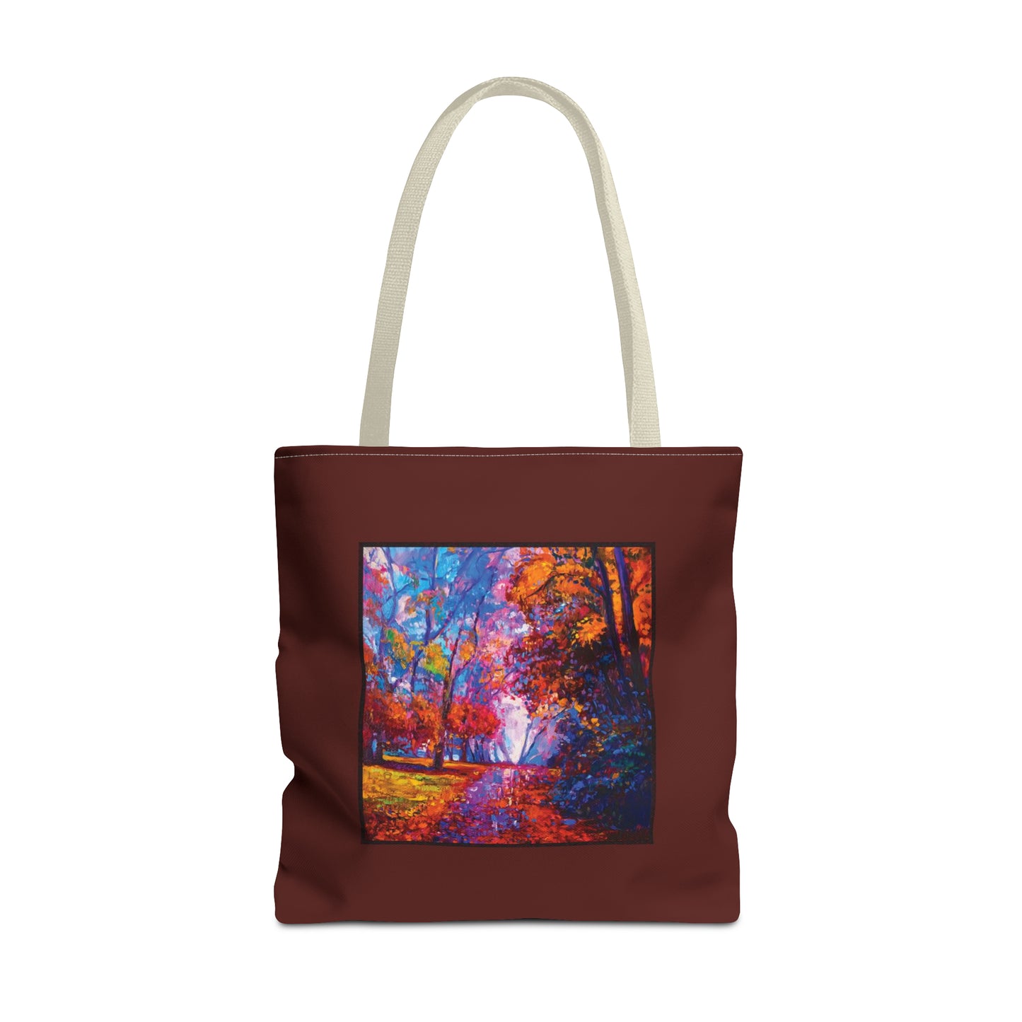 Tote Bag:  large-18x18;  "Year of Art" [Fall Path-Small Panel]