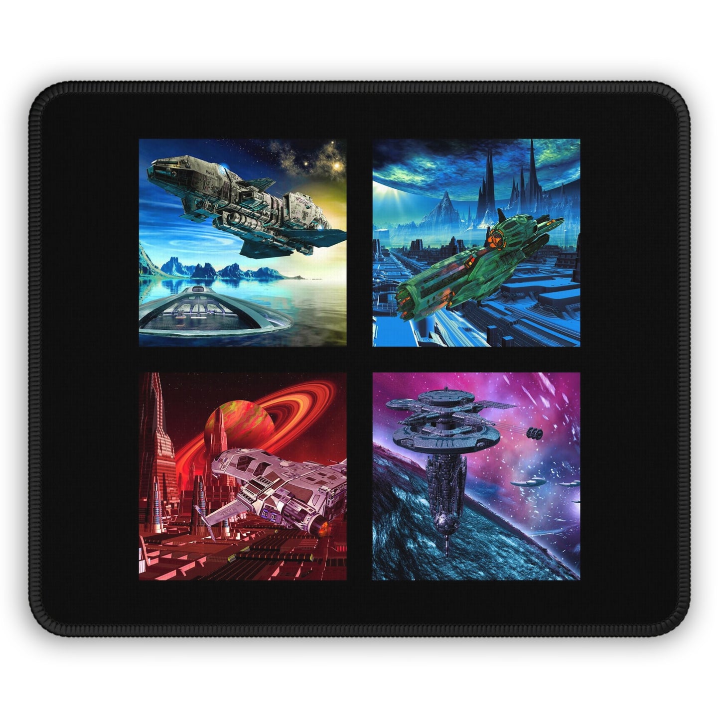 Mouse Pad-Gaming;  9x7 - "Sci-Fi" [Space Ships]