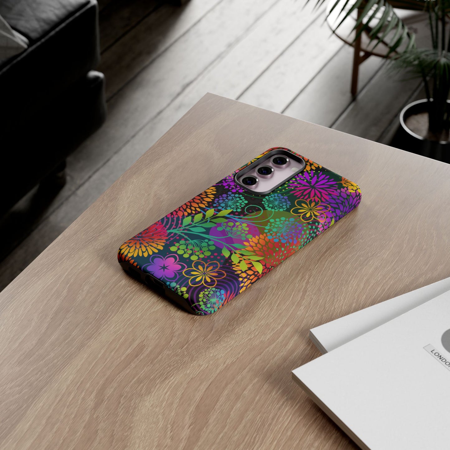 Samsung Galaxy S23 - Tough Case-Phone Case:  Unusual Garden [Bright Flowers]