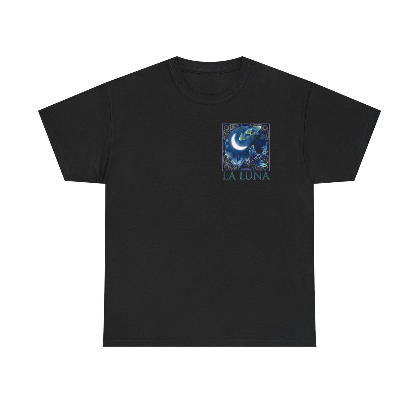 La Luna Moon Phases T-Shirt – Celestial Blue Lunar Graphic Tee