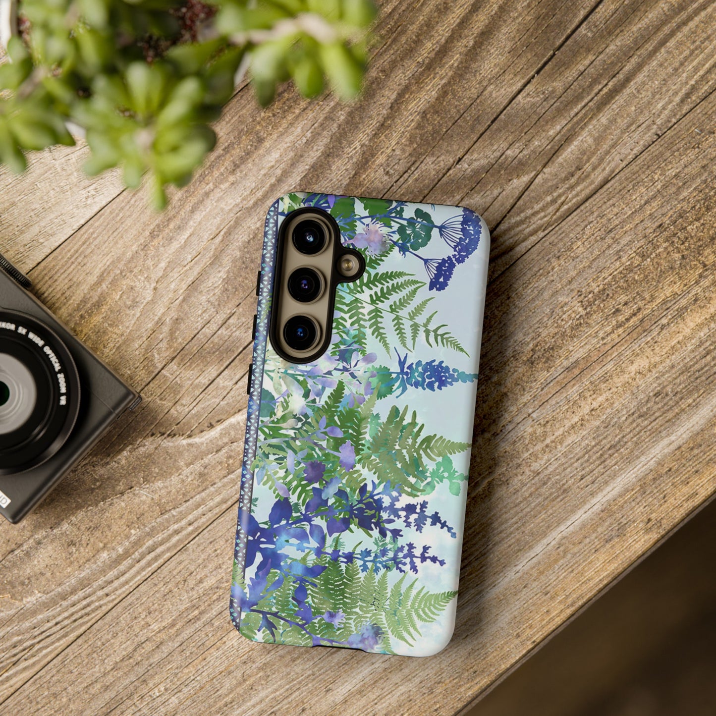 Samsung Galaxy Series Tough Case-Phone Case:  Haven [Flower Border]