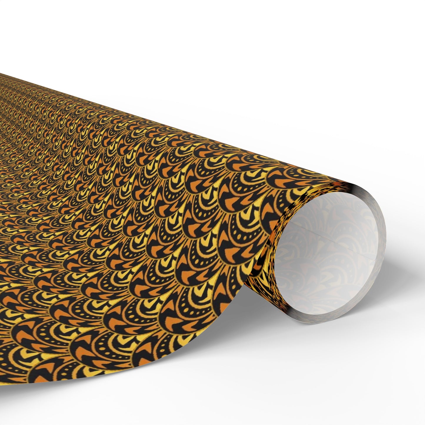 Wrapping Paper:  Celestial [Gold/Black Scallops]