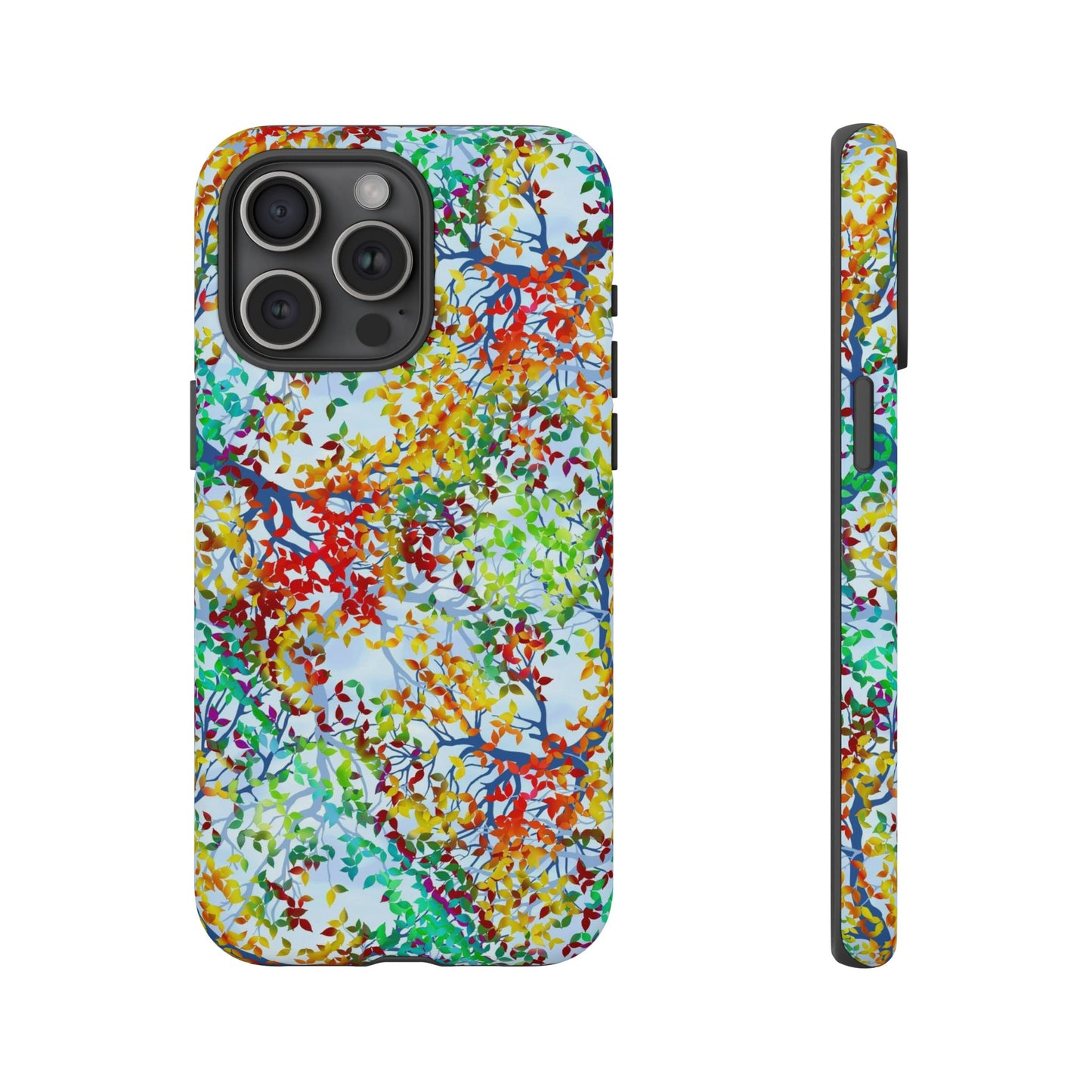 Apple I-Phone 15 (Series) Tough Case-Phone Case:  Dreamscapes [Light Fall Leaves]