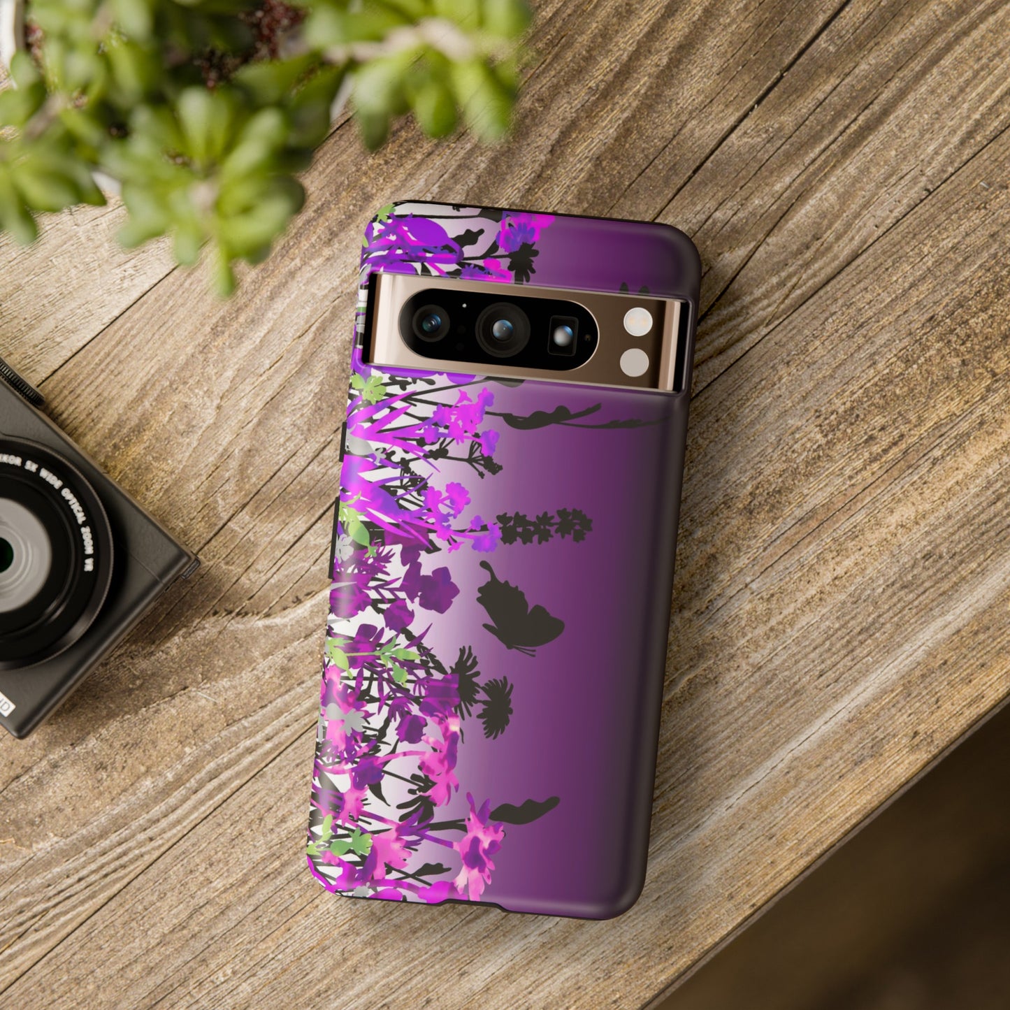 Android Google Pixel (Series) Tough Case-Phone Case:  Dreamscapes [Dark Purple Border]