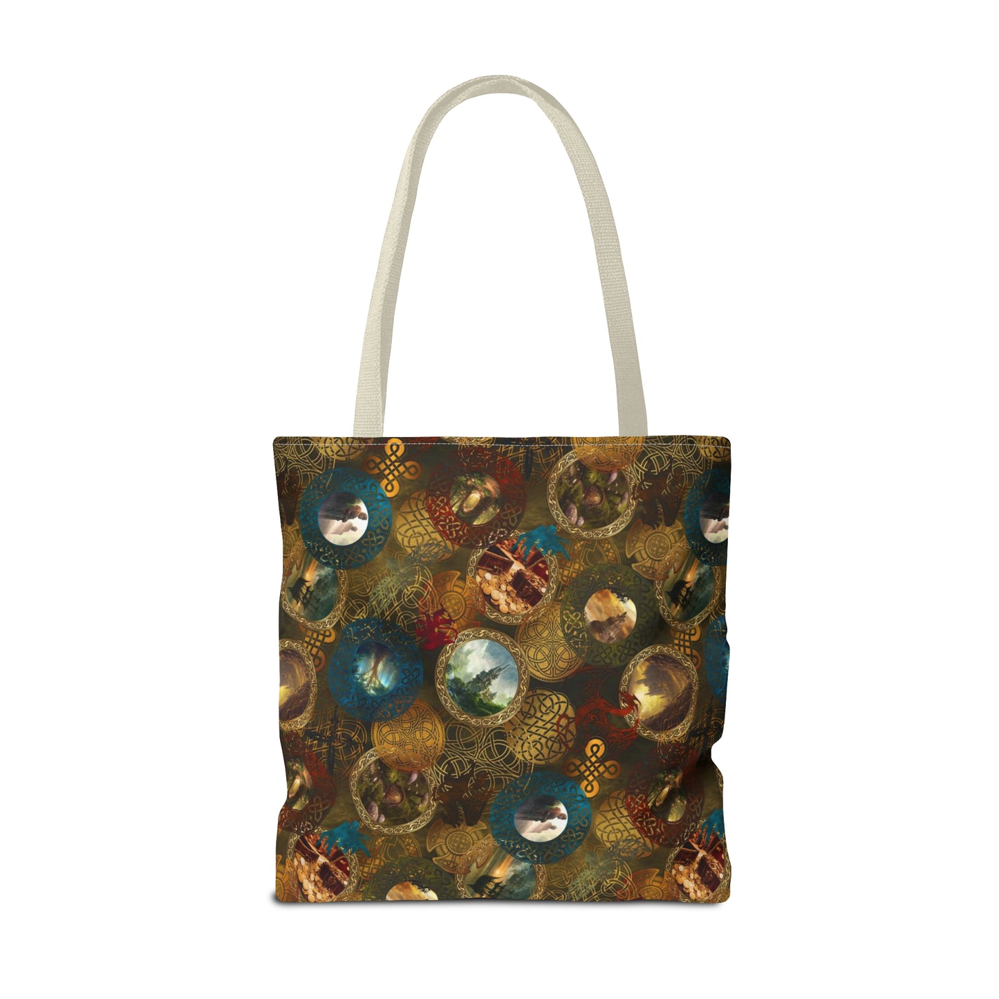 Tote Bag:  large-18x18;  "Legendary Journeys" [Circles Panel]