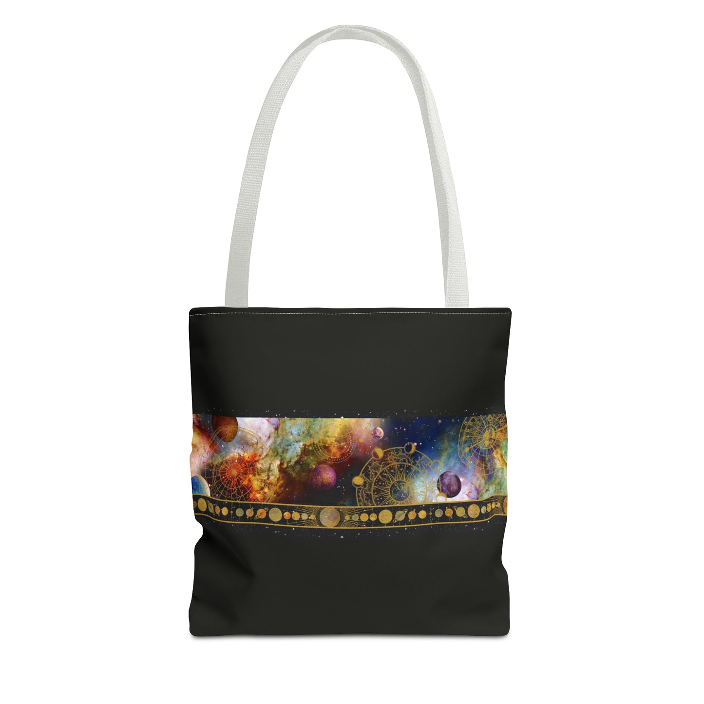 Tote Bag:  large-18x18;  "Cosmos" [Planets Border]