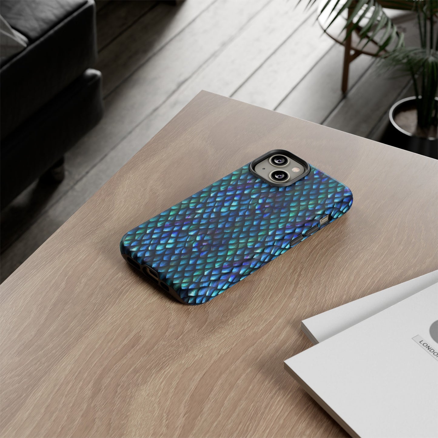 Apple I-Phone 14 (Series) Tough Case-Phone Case: Dragons [Luminescent scales]