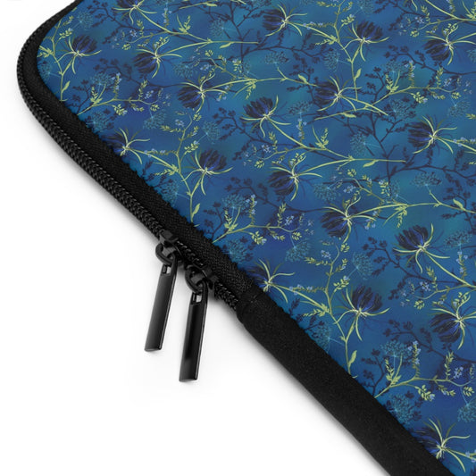 Laptop Sleeve:   [Blue Flowers]