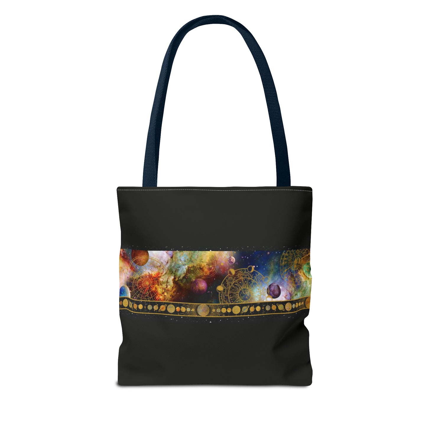 Tote Bag:  large-18x18;  "Cosmos" [Planets Border]