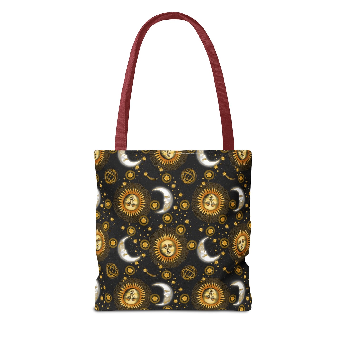 Tote Bag: Large:  ($24.23):  Celestial [Sun-Moon-Black]