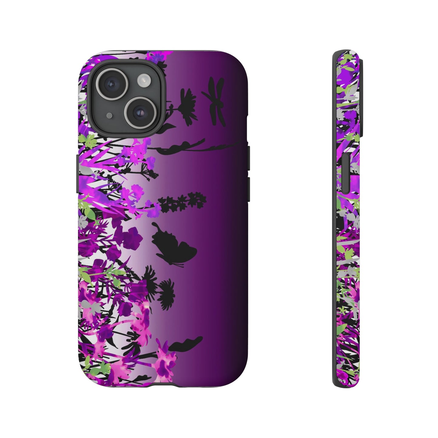 Apple I-Phone 15 (Series)-Tough Case-Phone Case:  Dreamscapes [Bright Purple Border]