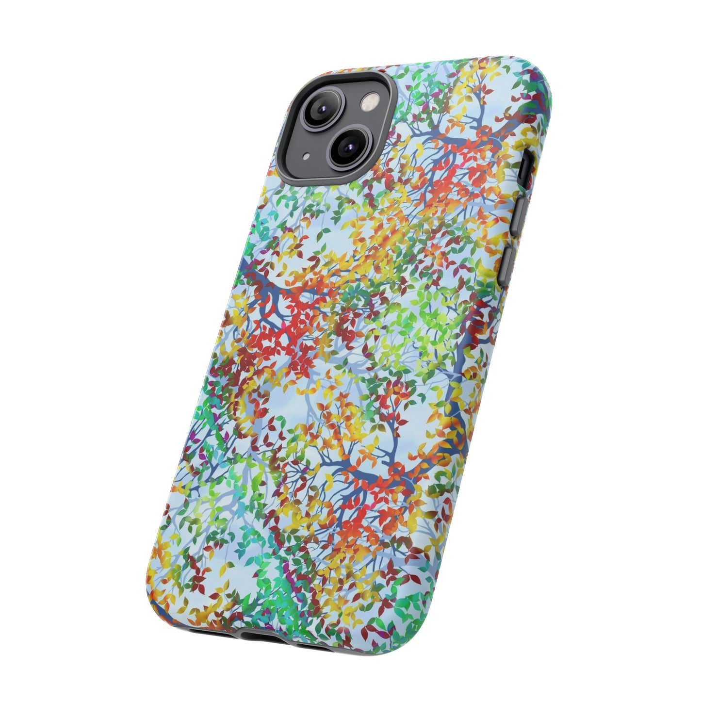 Apple I-Phone 14 (Series) Tough Case-Phone Case: Dreamscapes [Light Fall Leaves]