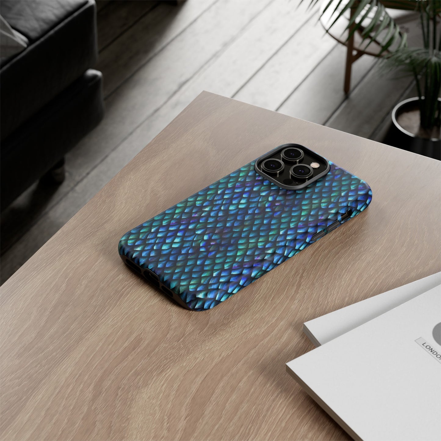 Apple I-Phone 14 (Series) Tough Case-Phone Case: Dragons [Luminescent scales]