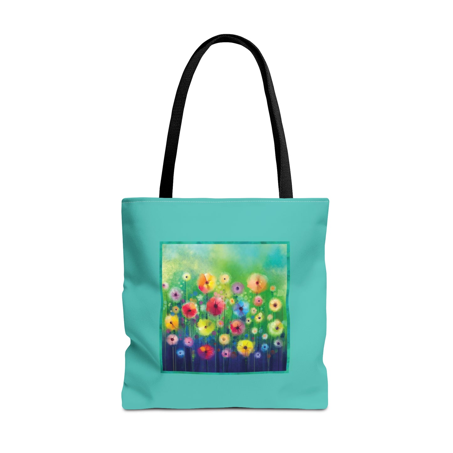 Tote Bag:  large-18x18;  "Year of Art" [Flowers in Field-SM]
