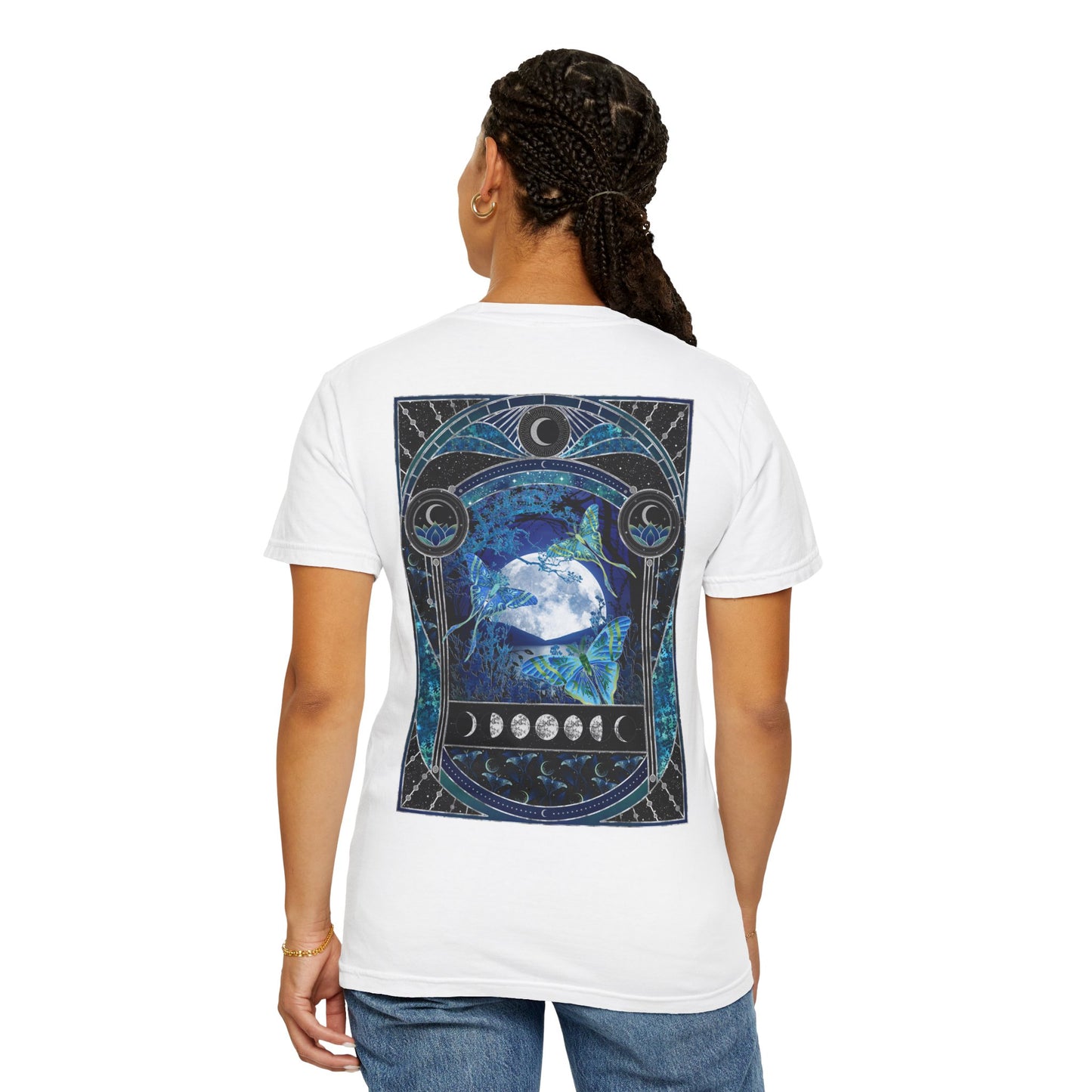 Unisex Heavy Cotton Tee:  "La Luna" [Banner/Panel]