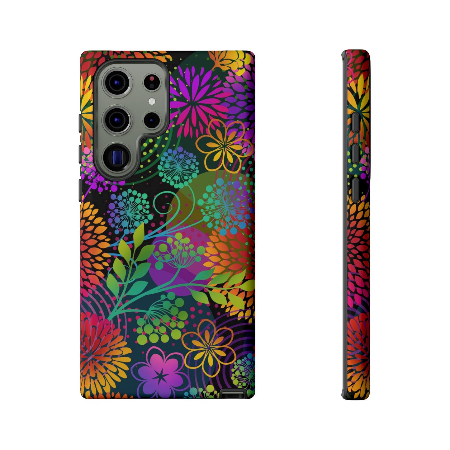 Samsung Galaxy S23 - Tough Case-Phone Case:  Unusual Garden [Bright Flowers]