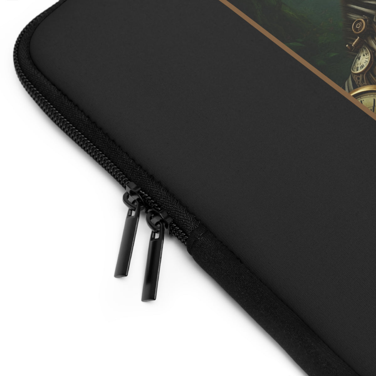 Laptop Sleeve (Sizes: 13", 15", 17"):  Steampunk Menagerie [Zebra]