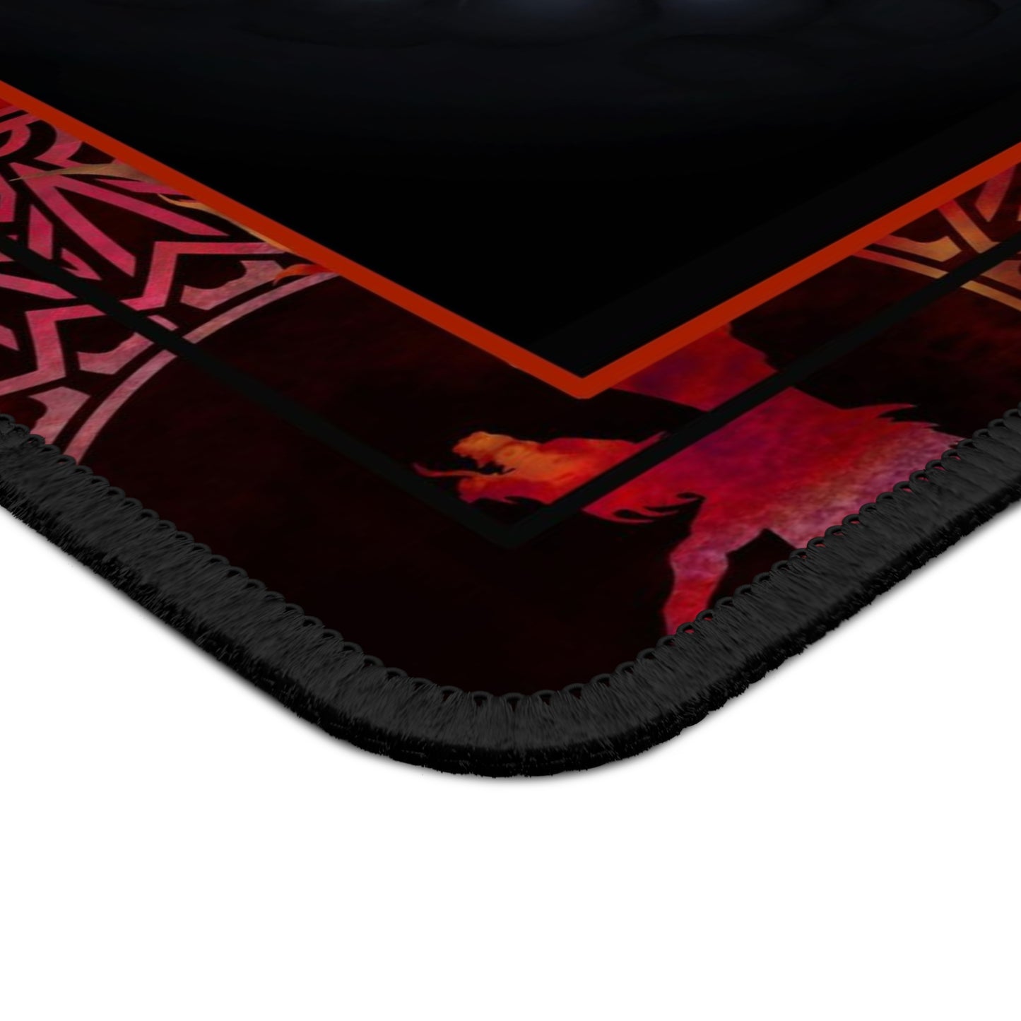 Mouse Pad-Gaming;  9x7 - "Dragons" [Red Tonal]