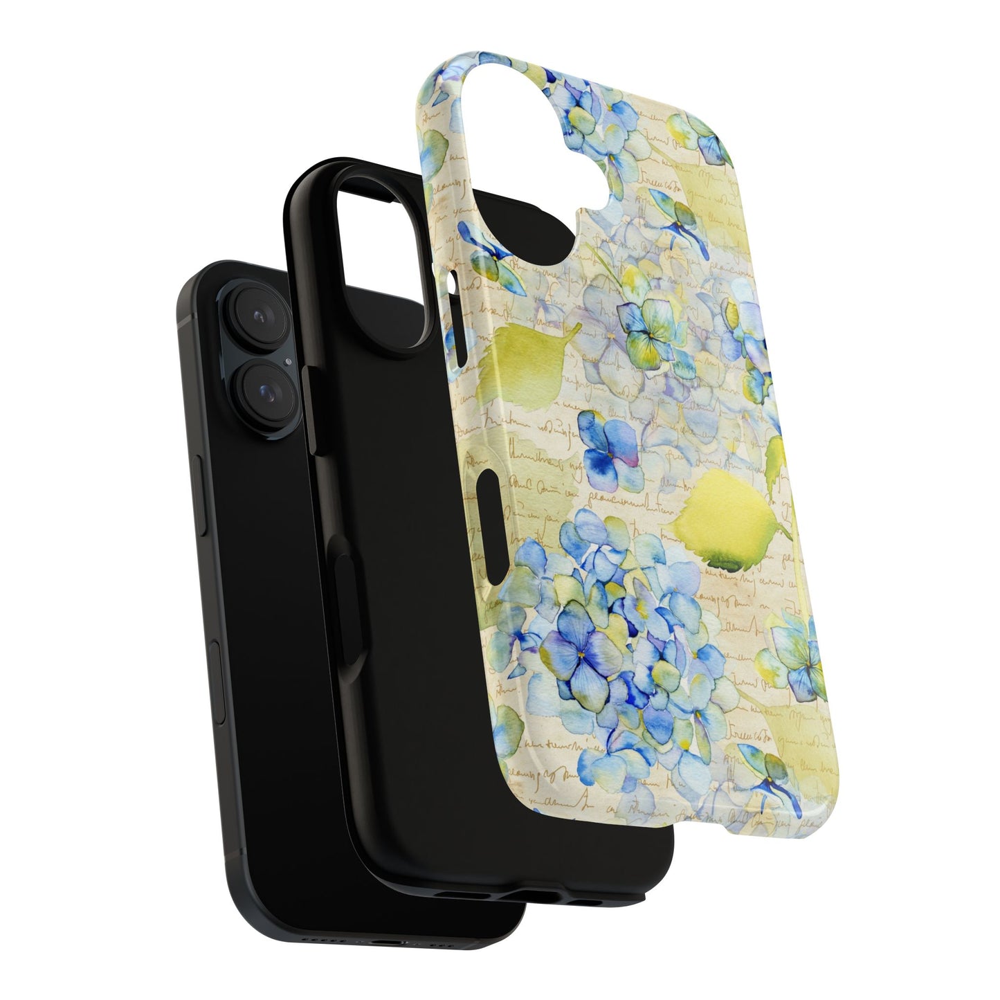 Apple I-Phone 16 (Series) Tough Case-Phone Case: Leah [Flowers w/Script]