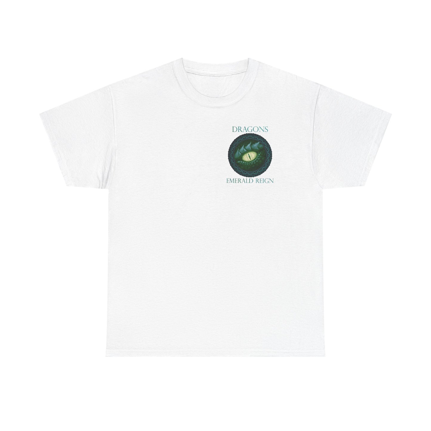 Dragon Eye Graphic Tee — "Dragons: Emerald Reign" Fantasy T‑Shirt