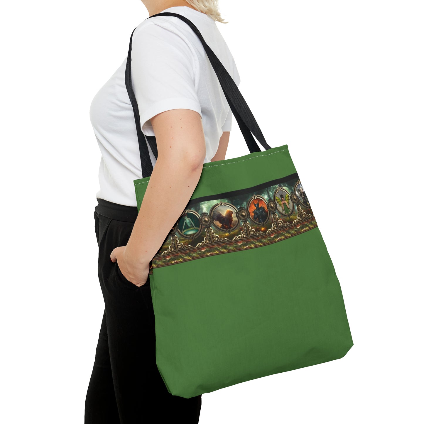 Tote Bag:  large-18x18;  "Legendary Journeys" [Border]