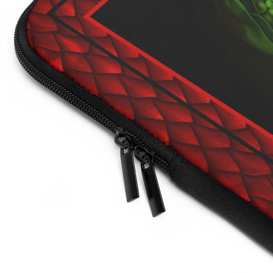 Laptop Sleeve  (Sizes:  13", 15", 17") [Dragons:  Red Scales-Gree Eye-Orange]