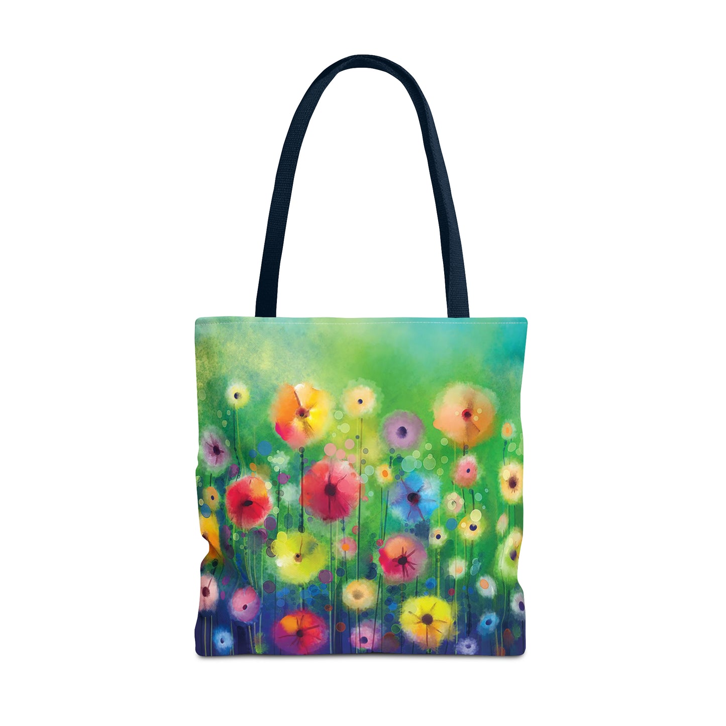 Tote Bag:  large-18x18;  "Year of Art" [Flowers in Field]