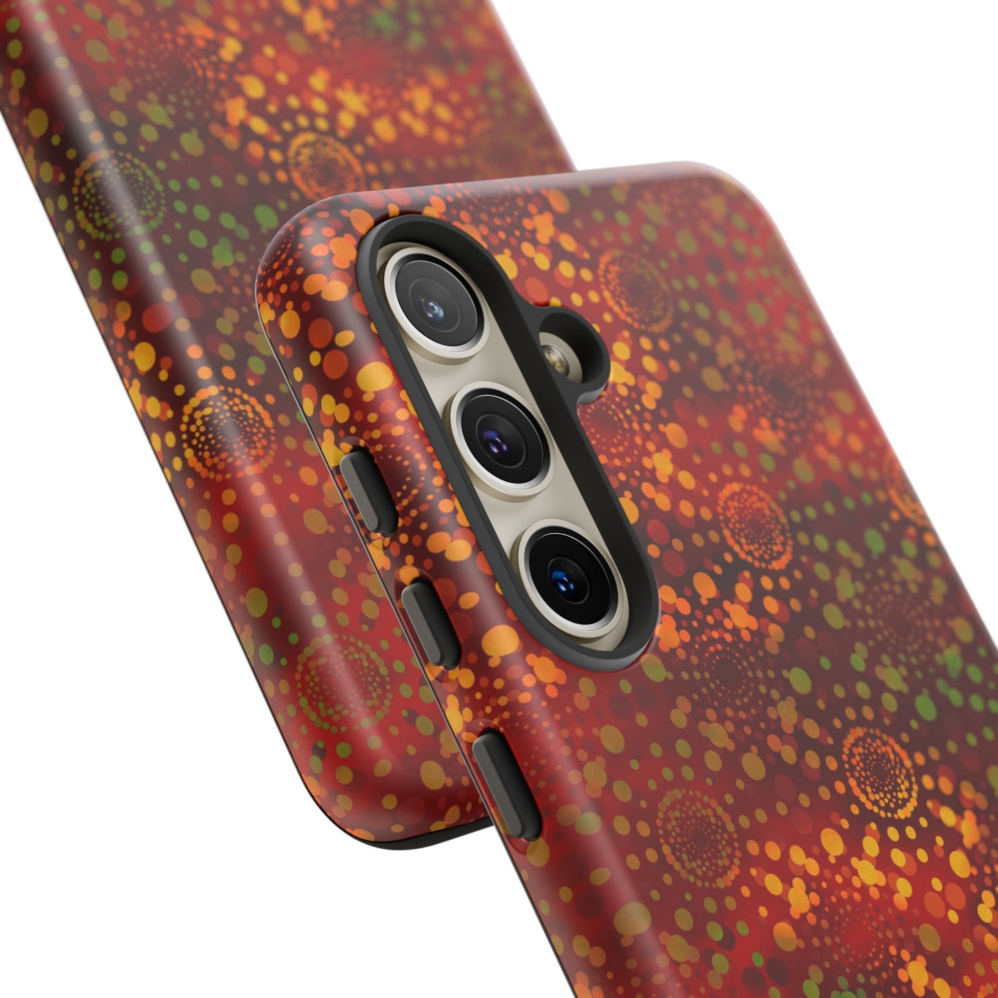 Samsung Galaxy Series Tough Case-Phone Case: Dreamscapes [Red Kaleidoscope]