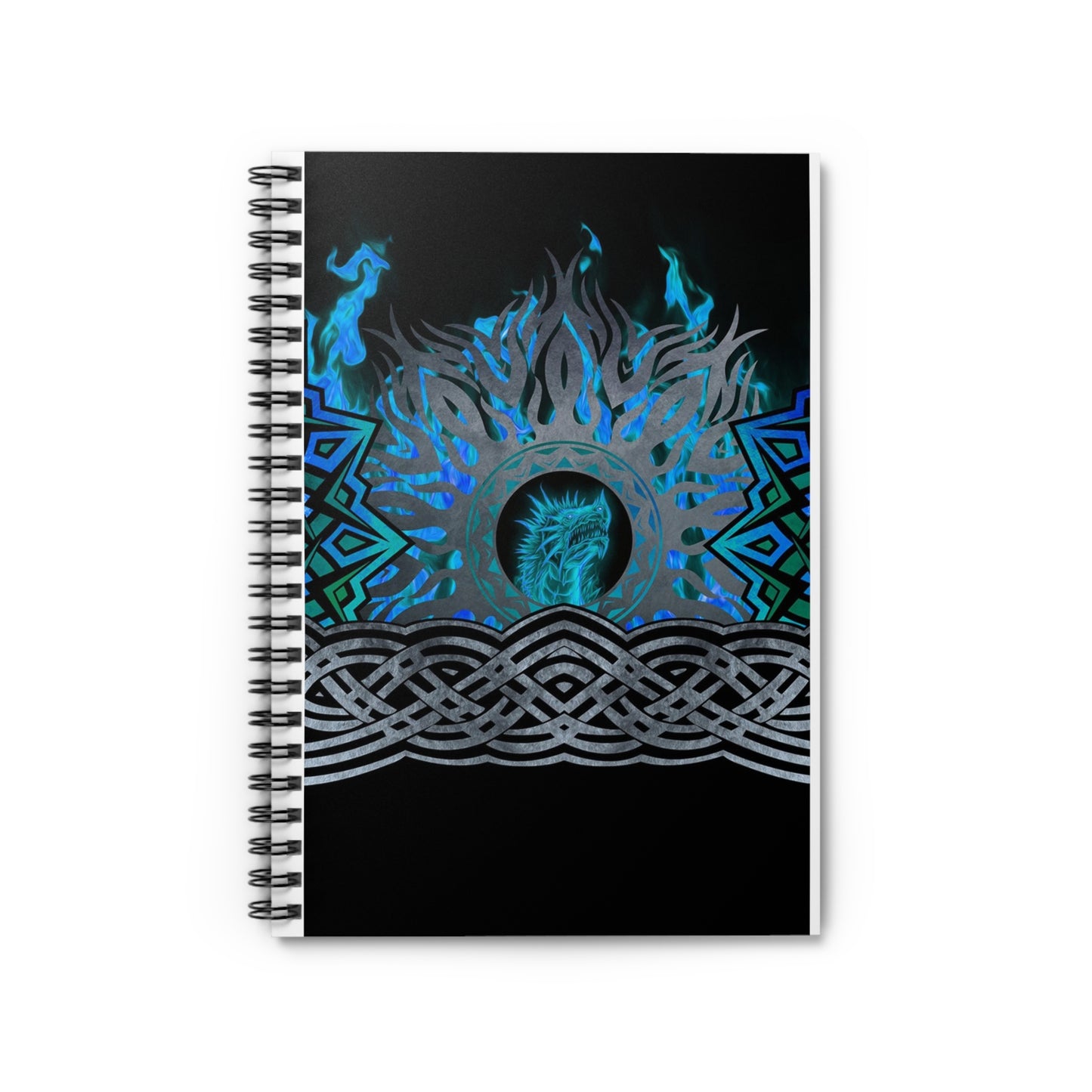 Spiral Bound Journal "Dragons" [Blue Fury]:  Original design  by In the Beginning Fabrics.