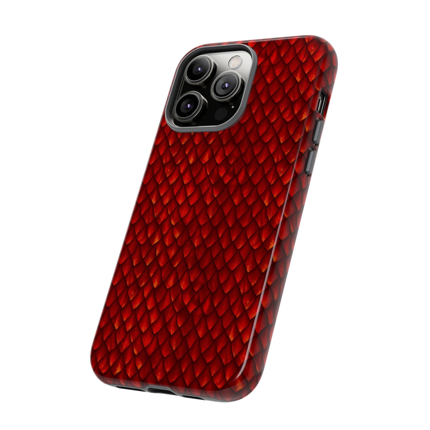 Apple I-Phone 14 (Series) Tough Case-Phone Case: Dragon [Red Scales]