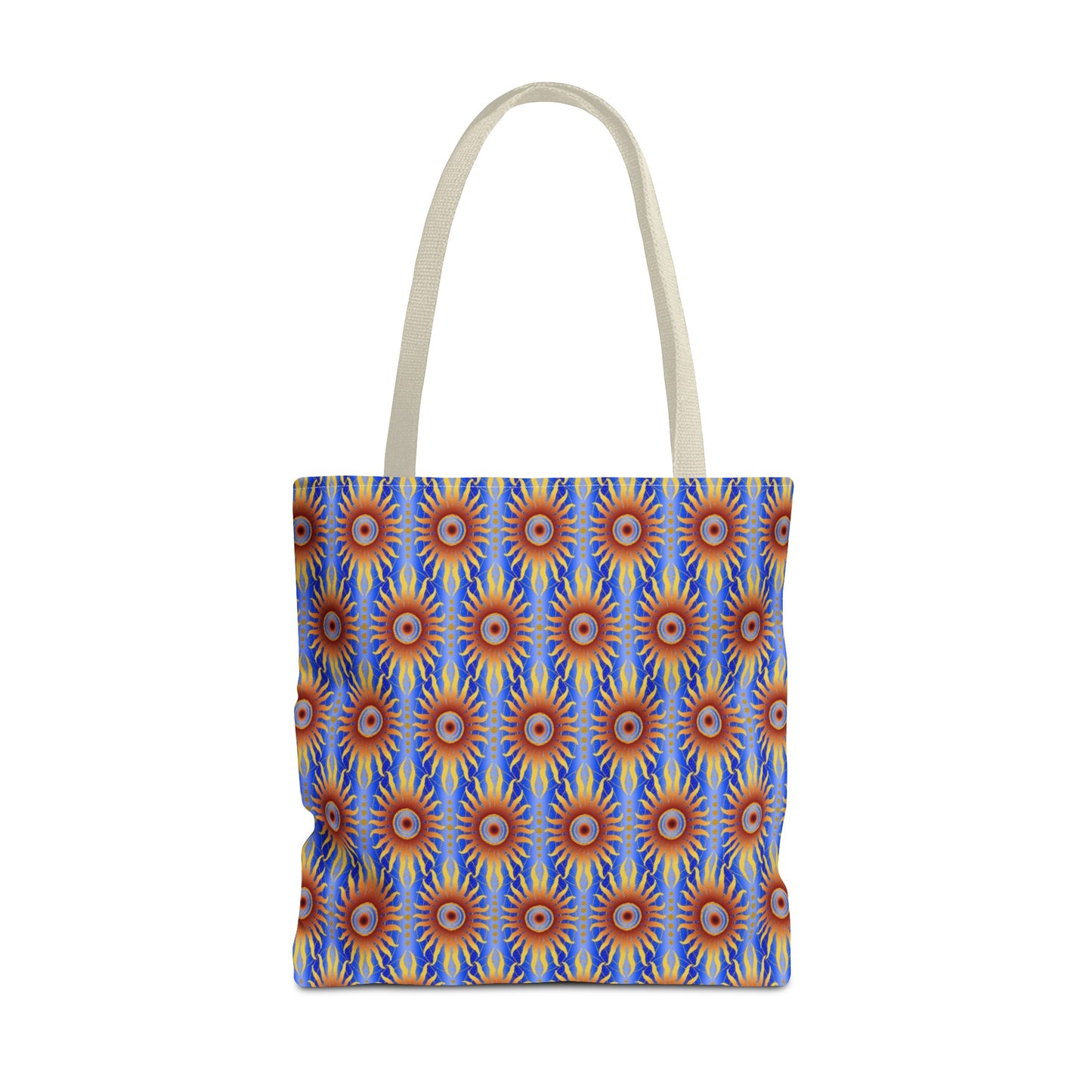 Tote Bag: Large:  ($24.23) - Celestial [Crimson/Blue-Sunbursts]
