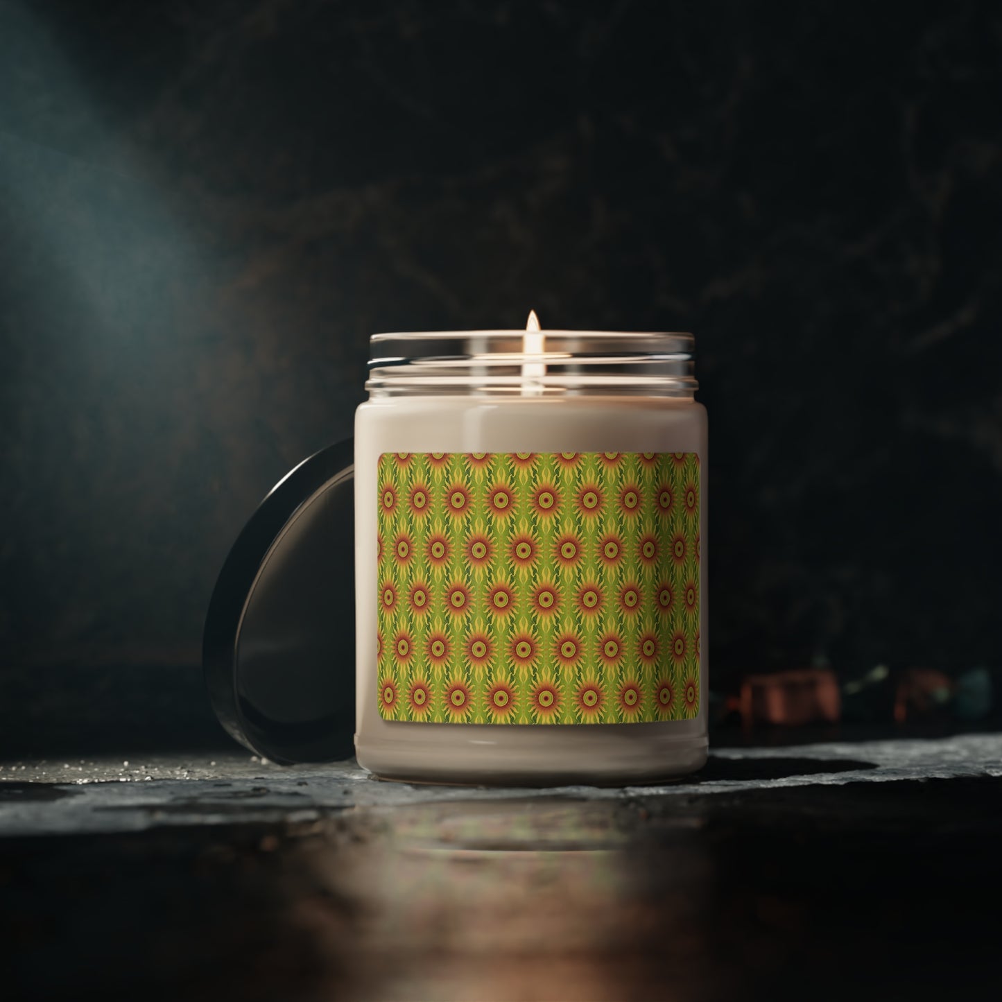 Scented Soy Candle ($ 18.650) - Celestial [Crimson/Lime-Sunbursts]