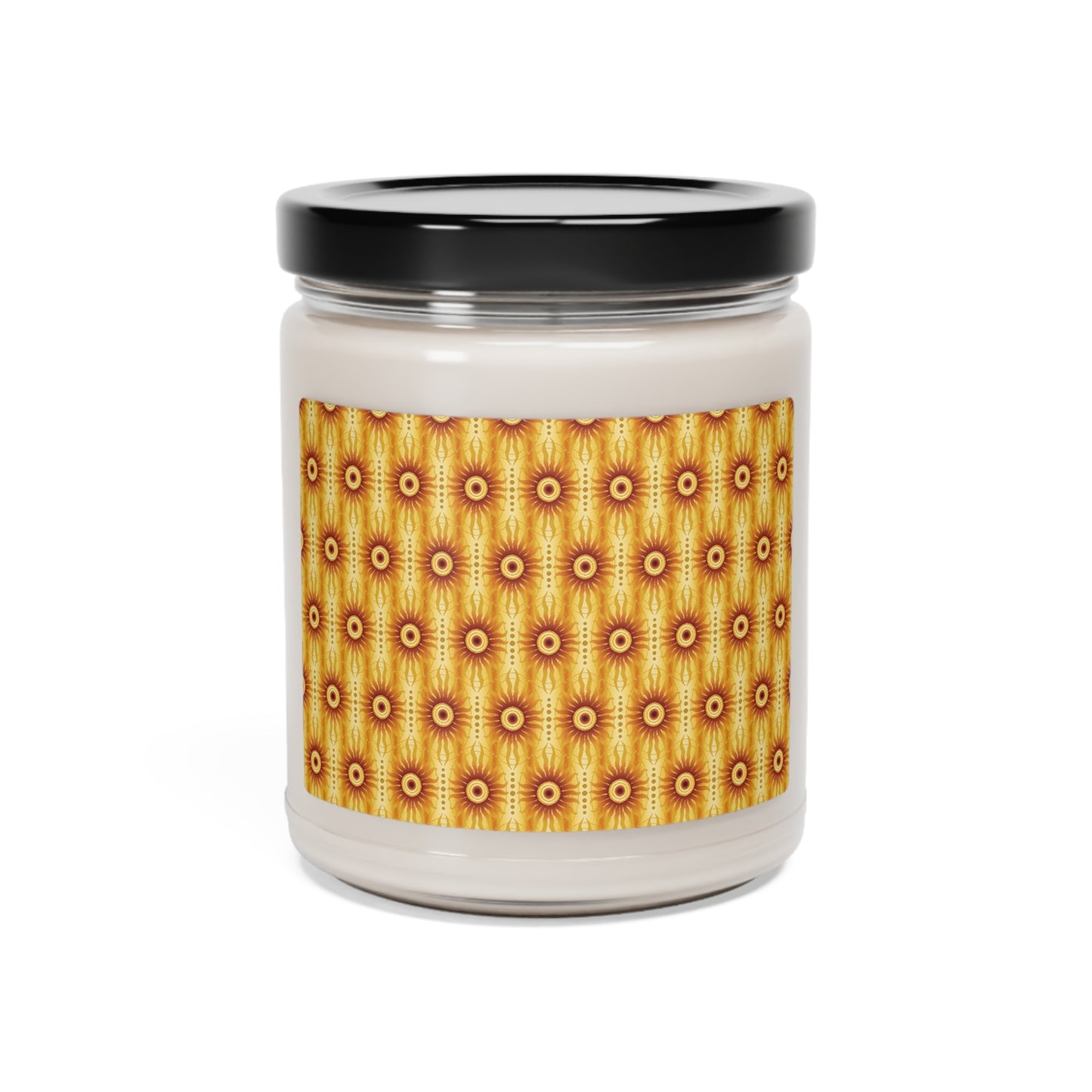 Scented Soy Candle ($18.65) - Celestial [Crimson/Yellow Sunbursts]