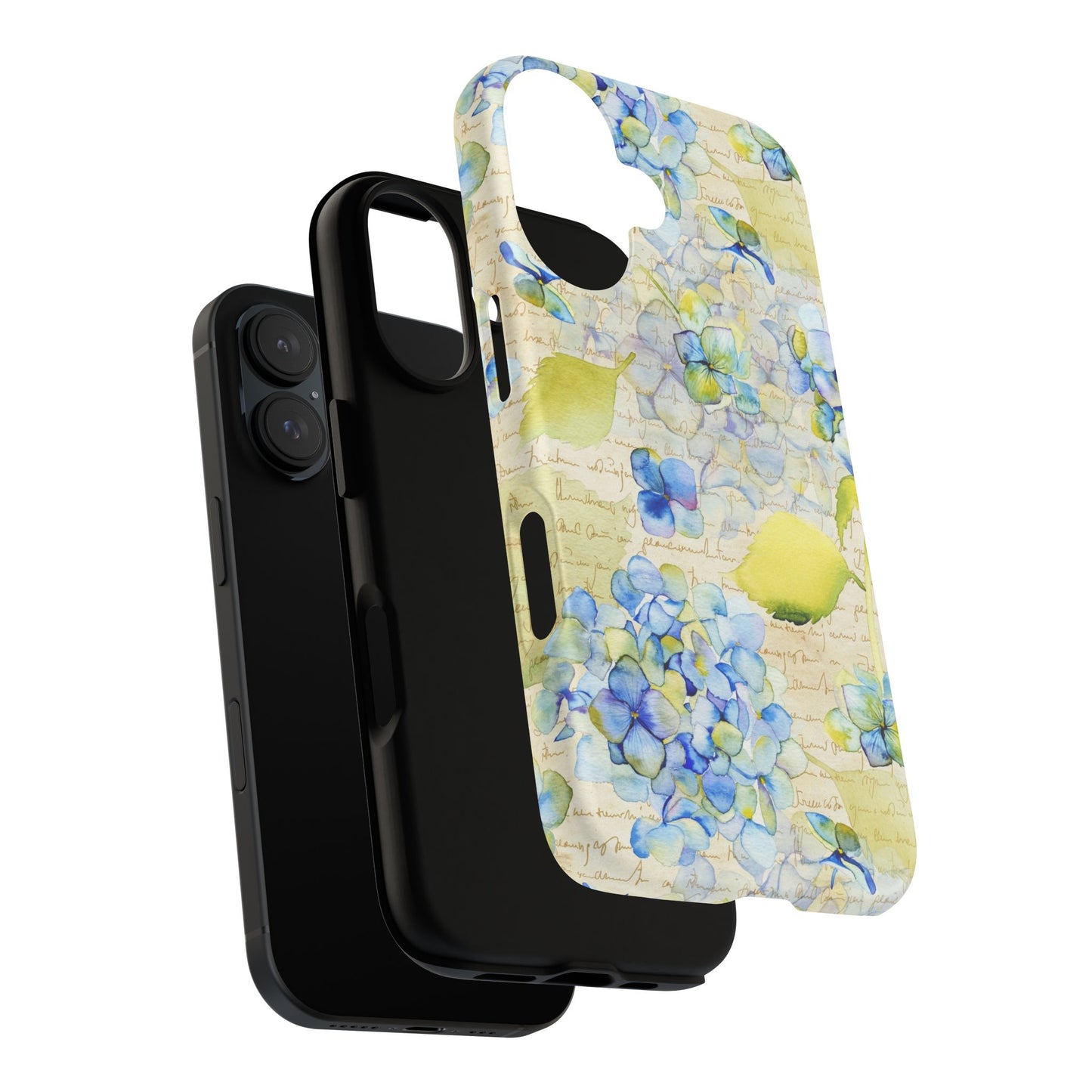 Apple I-Phone 16 (Series) Tough Case-Phone Case: Leah [Flowers w/Script]