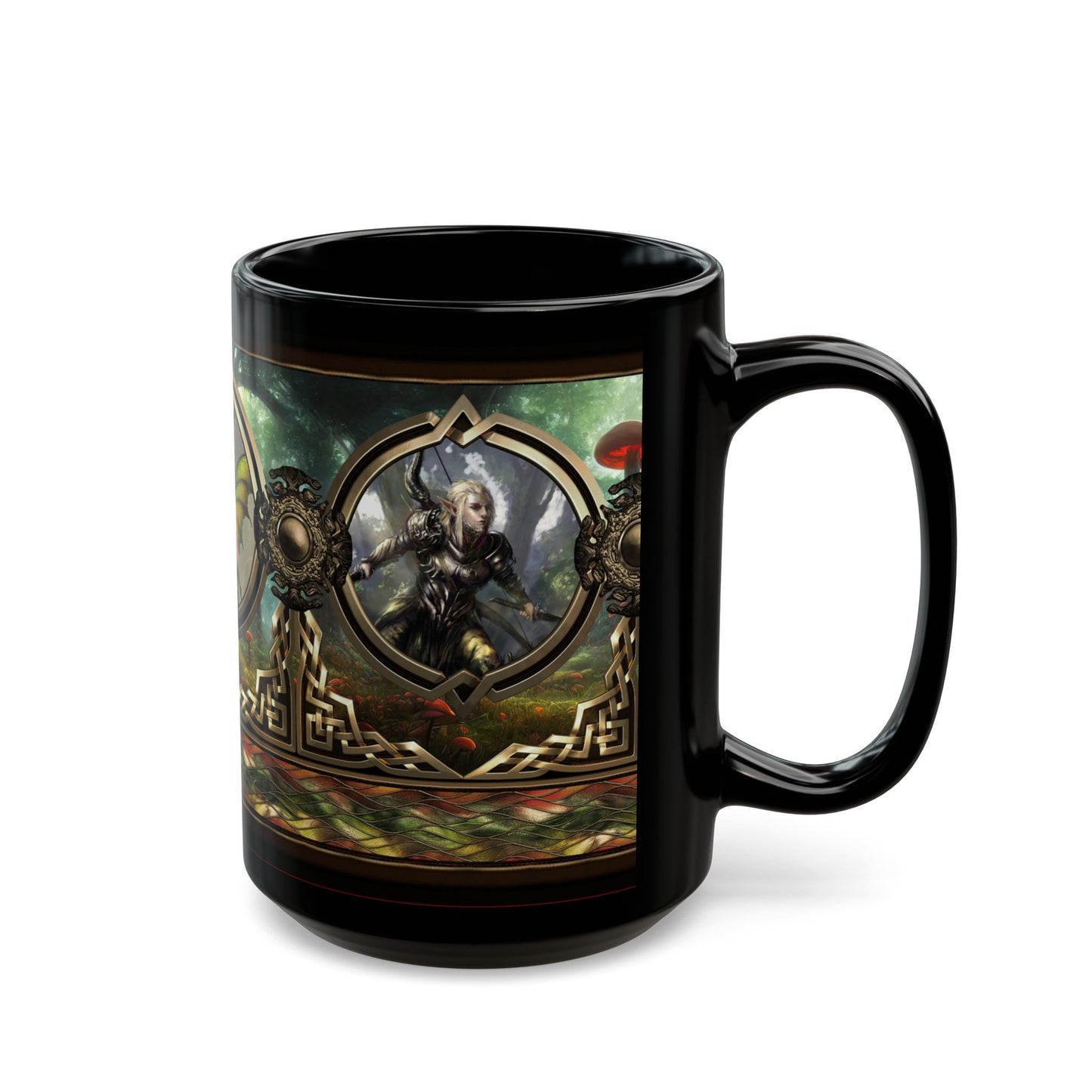 Black Mug-15oz:  "Journey" Panel