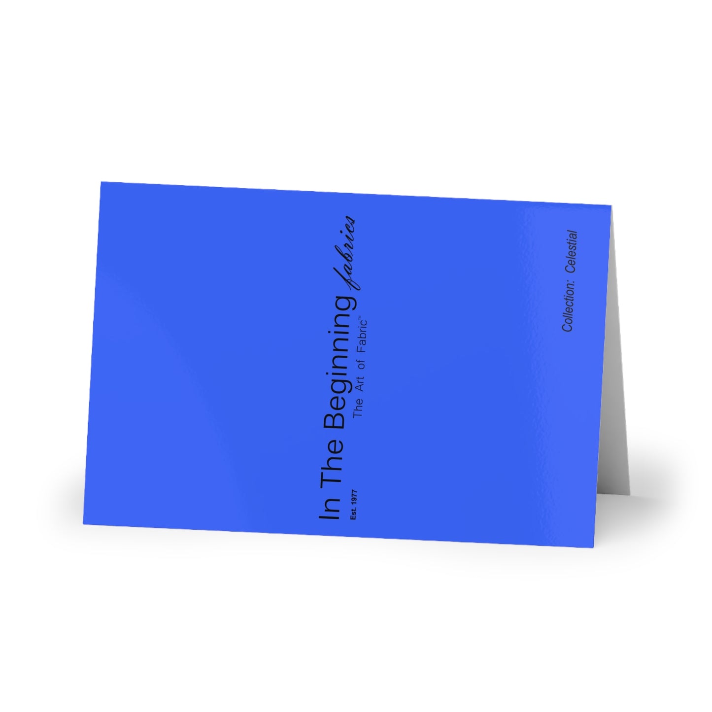 NOTE CARDS: CELSTIAL [Scallops:  Blue/Gold]