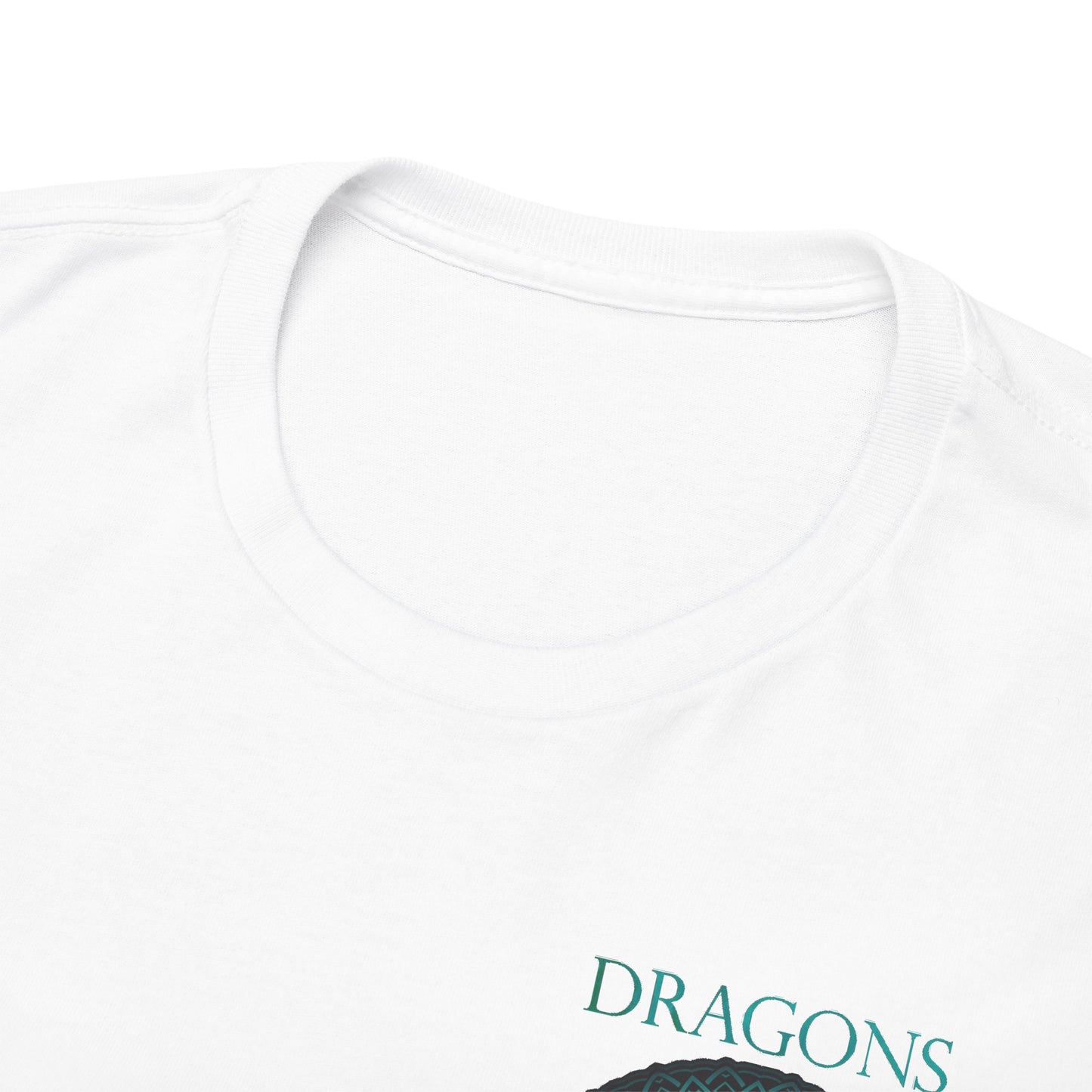 Unisex Heavy Cotton Tee:  Emerald Dragons [Dragon Eye]