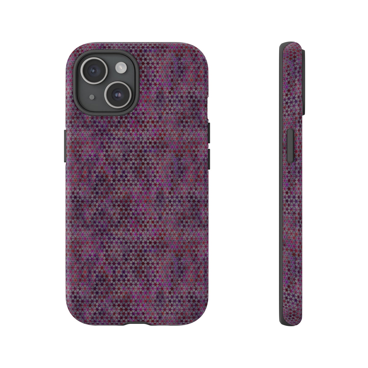Apple I-Phone 15 (Series) Tough Case-Phone Case:  Sci-Fi [Purple Stars]