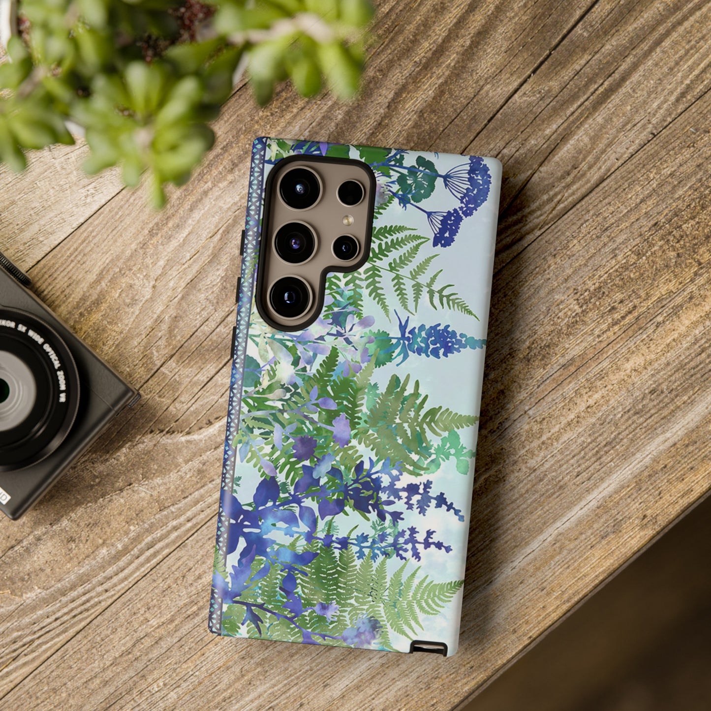 Samsung Galaxy Series Tough Case-Phone Case:  Haven [Flower Border]