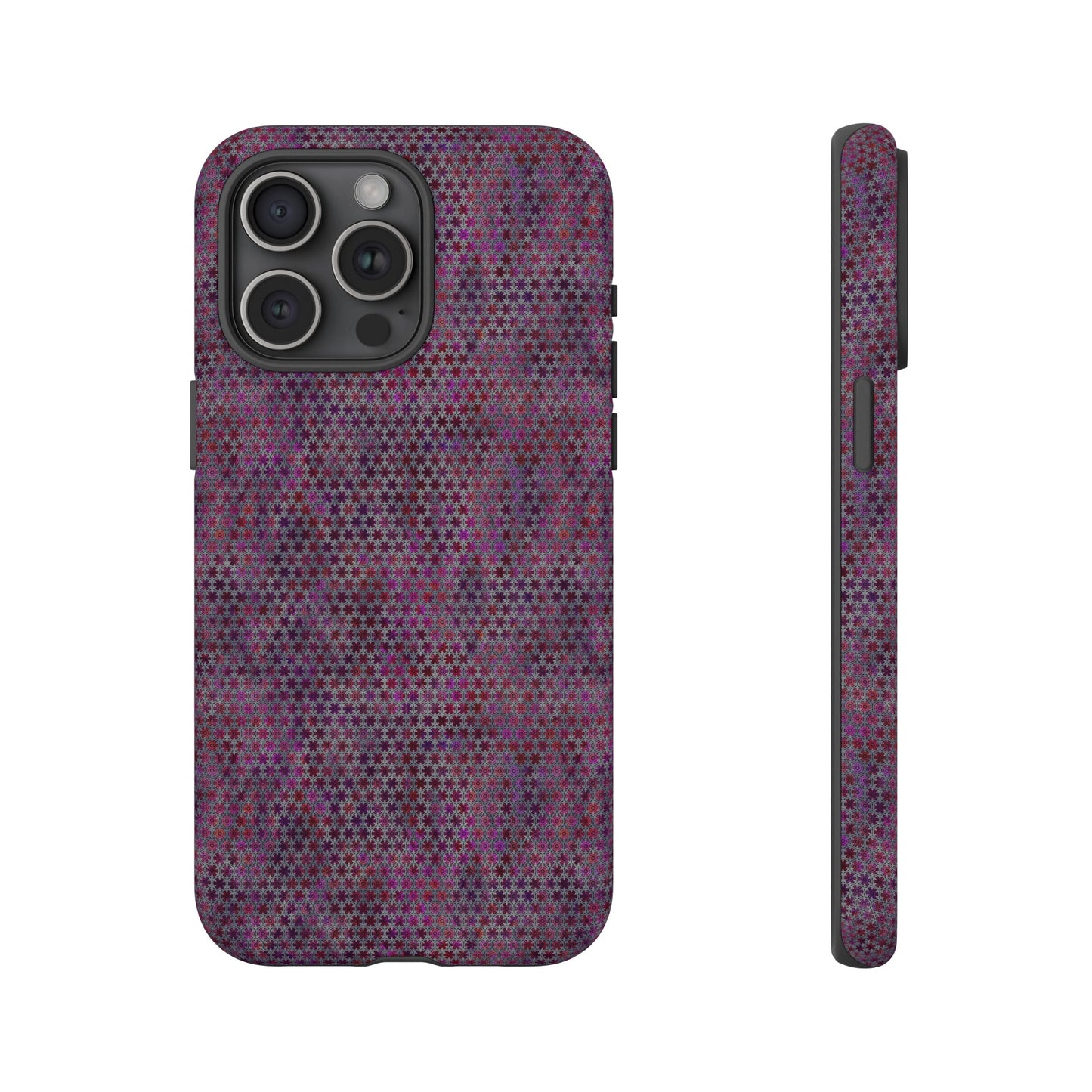 Apple I-Phone 15 (Series) Tough Case-Phone Case:  Sci-Fi [Purple Stars]