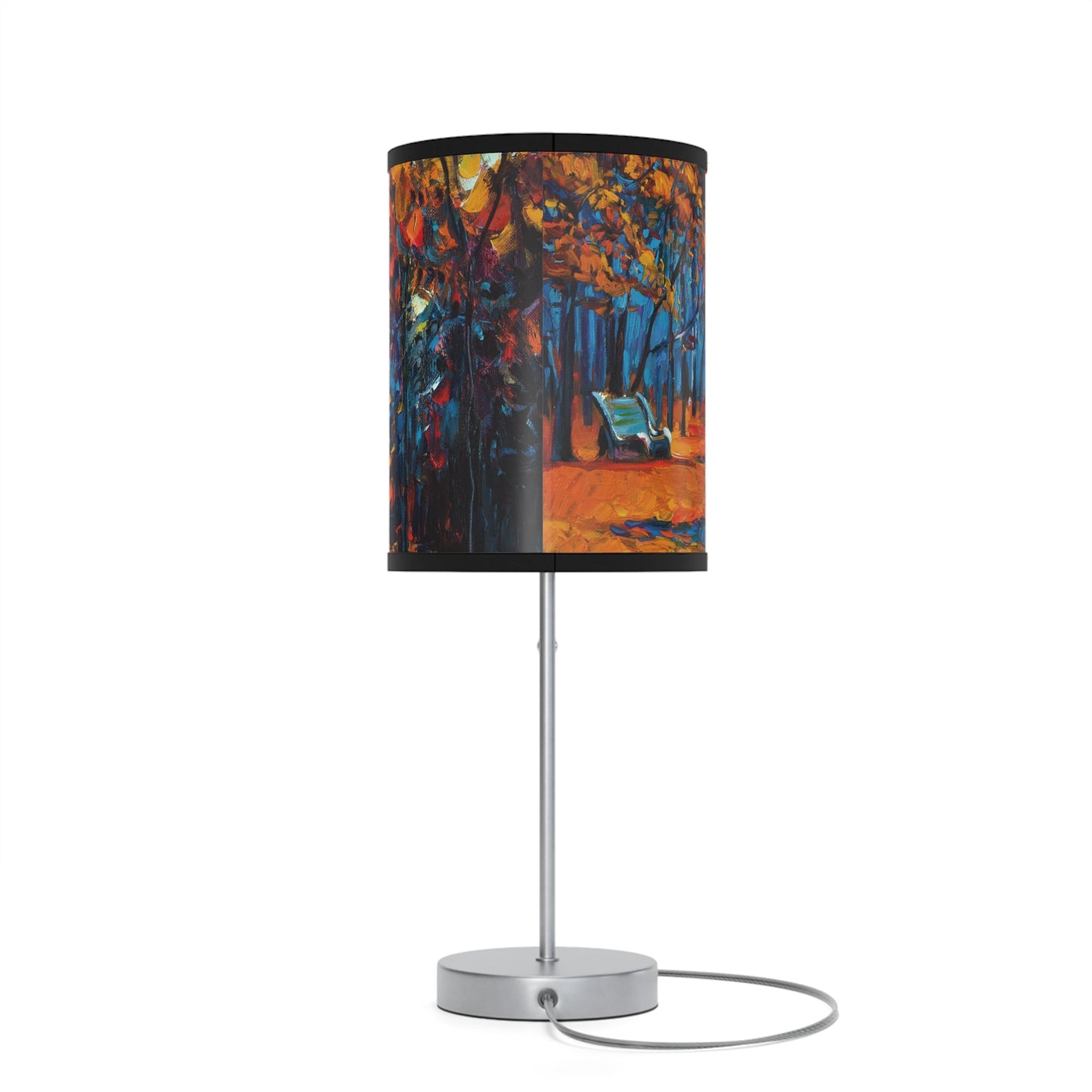 Table Lamp: Silver Base; Year of Art-Park Path