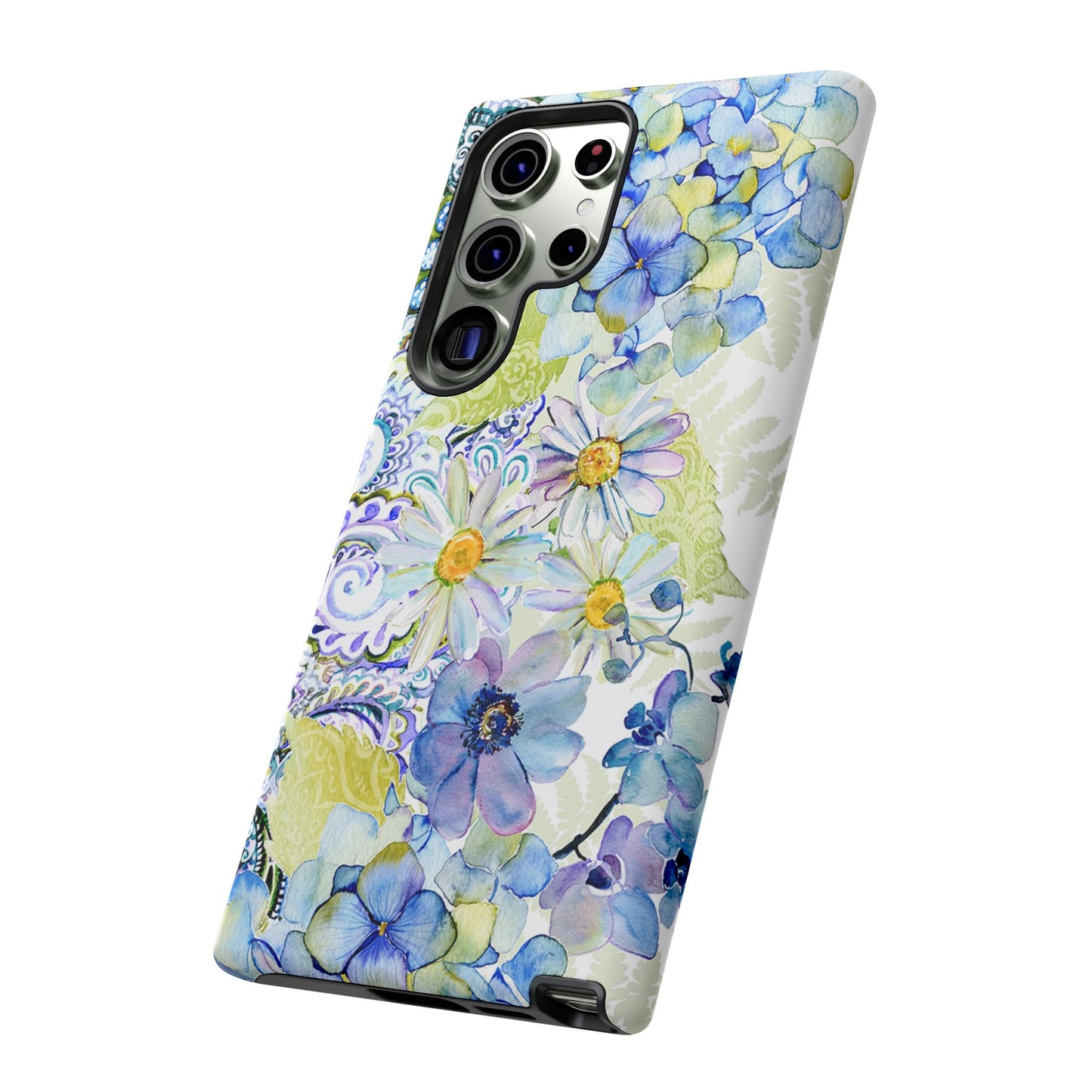 Samsung Galaxy S23 - Tough Case-Phone Case: Leah [Flower Border]