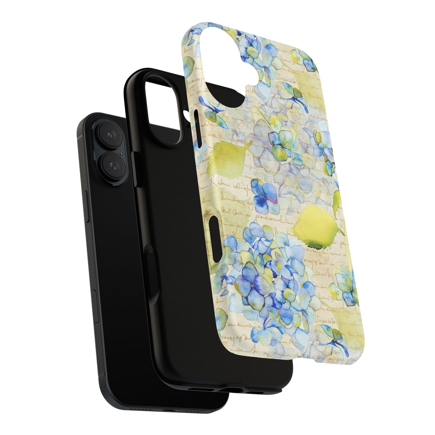 Apple I-Phone 16 (Series) Tough Case-Phone Case: Leah [Flowers w/Script]