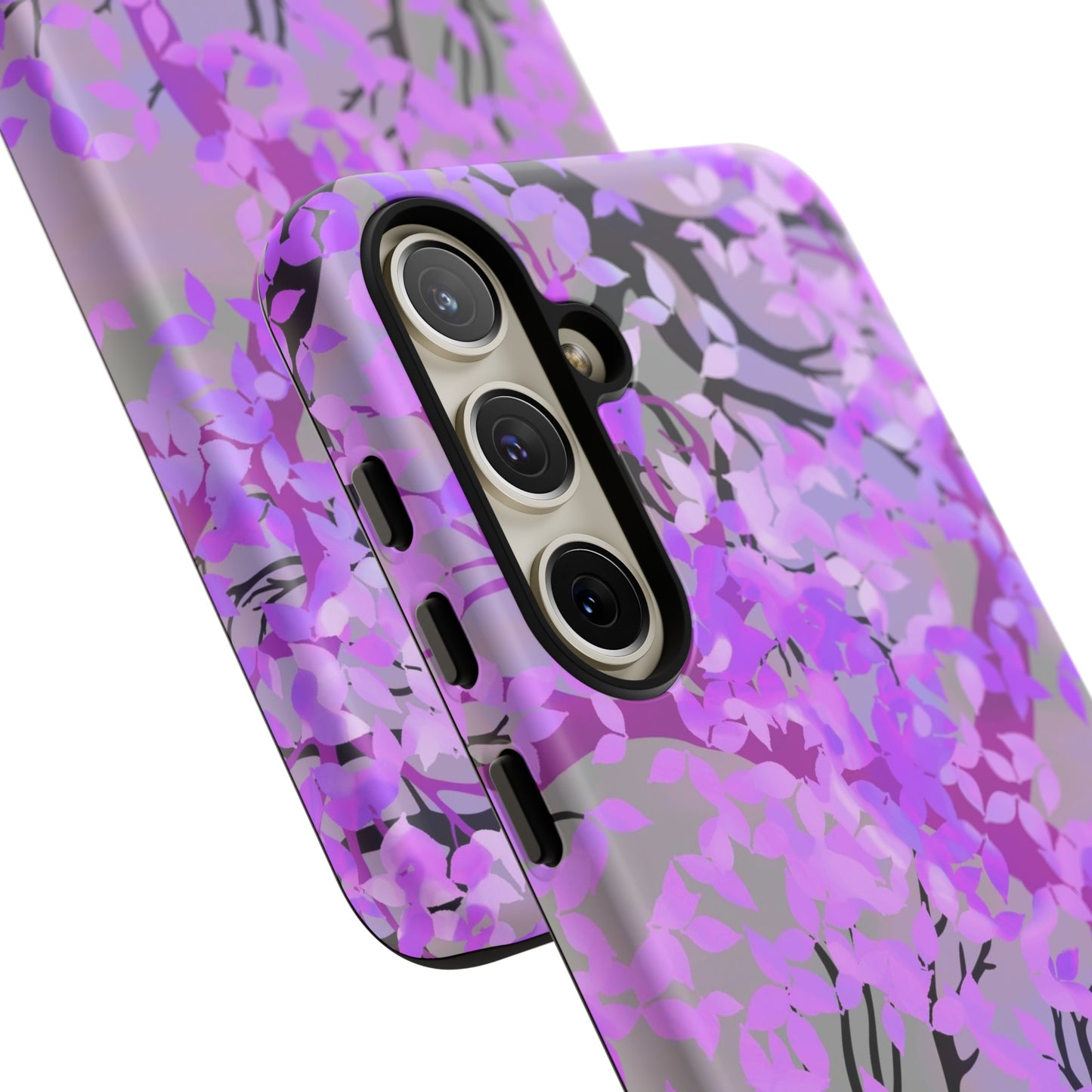 Samsung Galaxy Series Tough Case-Phone Case: Dreamscapes [Purple Leaves]