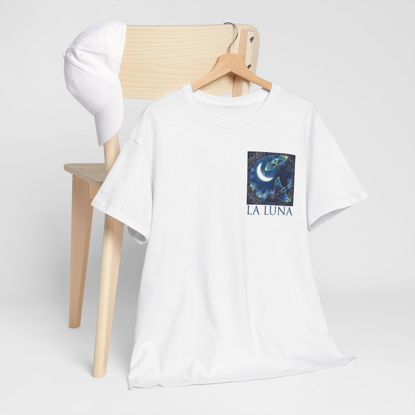 La Luna Moon Phases T-Shirt – Celestial Blue Lunar Graphic Tee