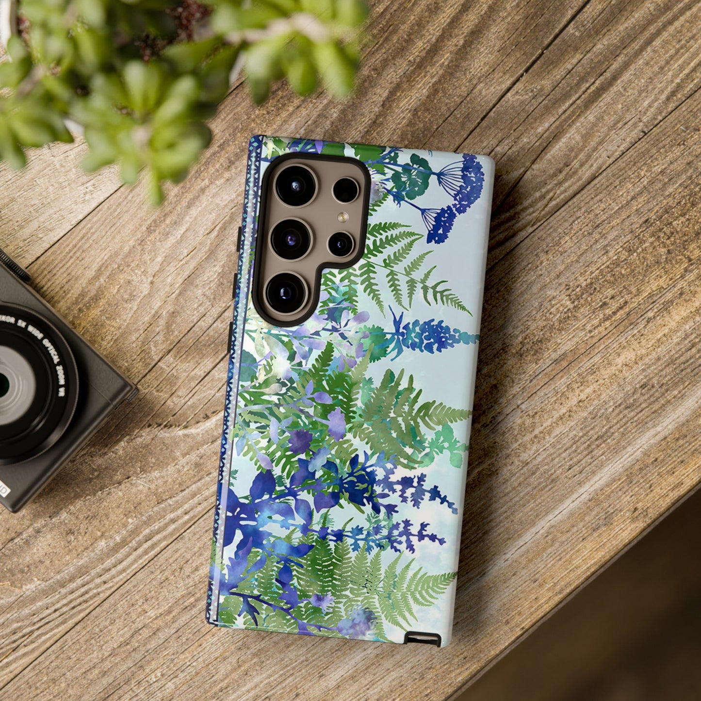 Samsung Galaxy Series Tough Case-Phone Case:  Haven [Flower Border]