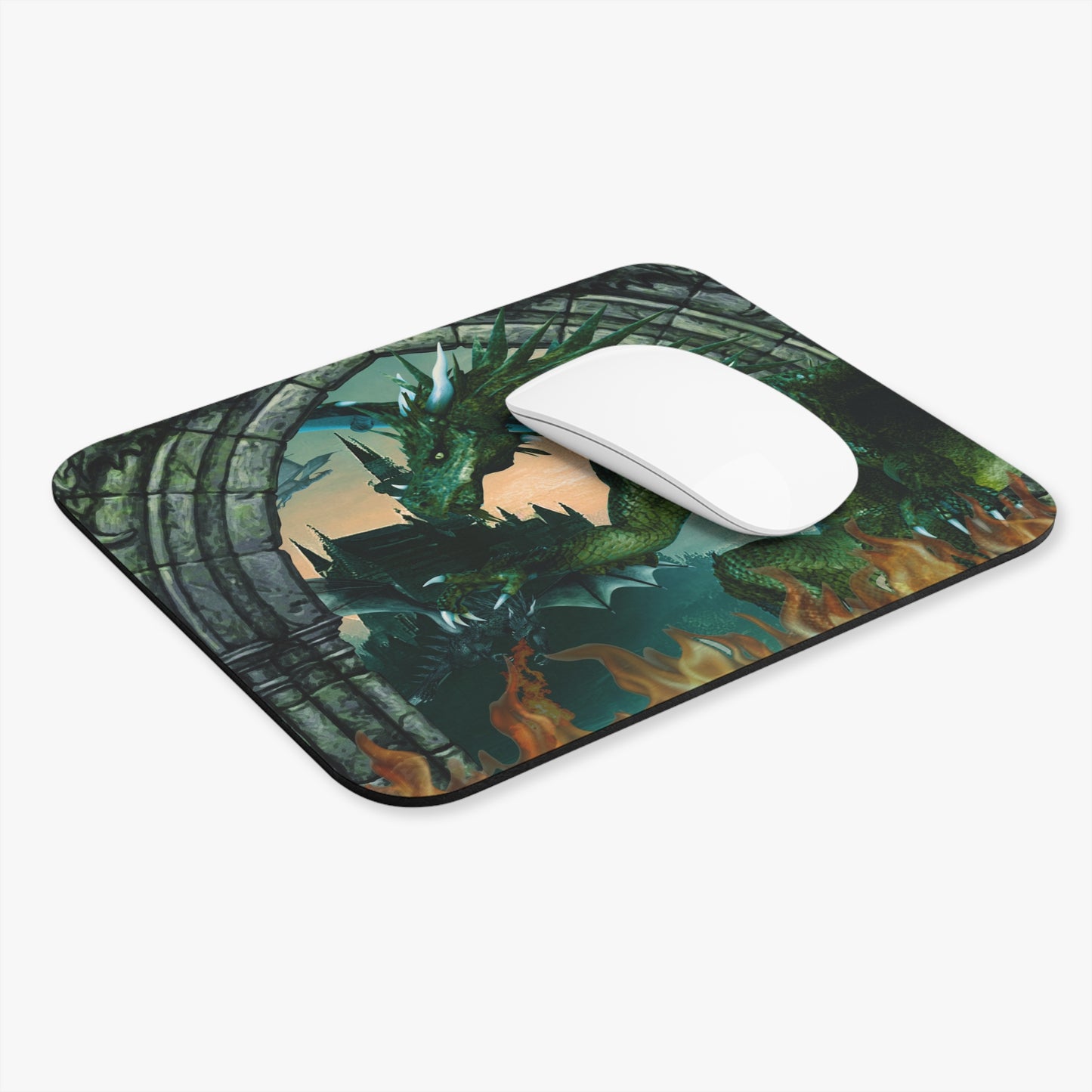 Mouse Pad-Gaming;  9x7 - "Emerald Dragons" Panel