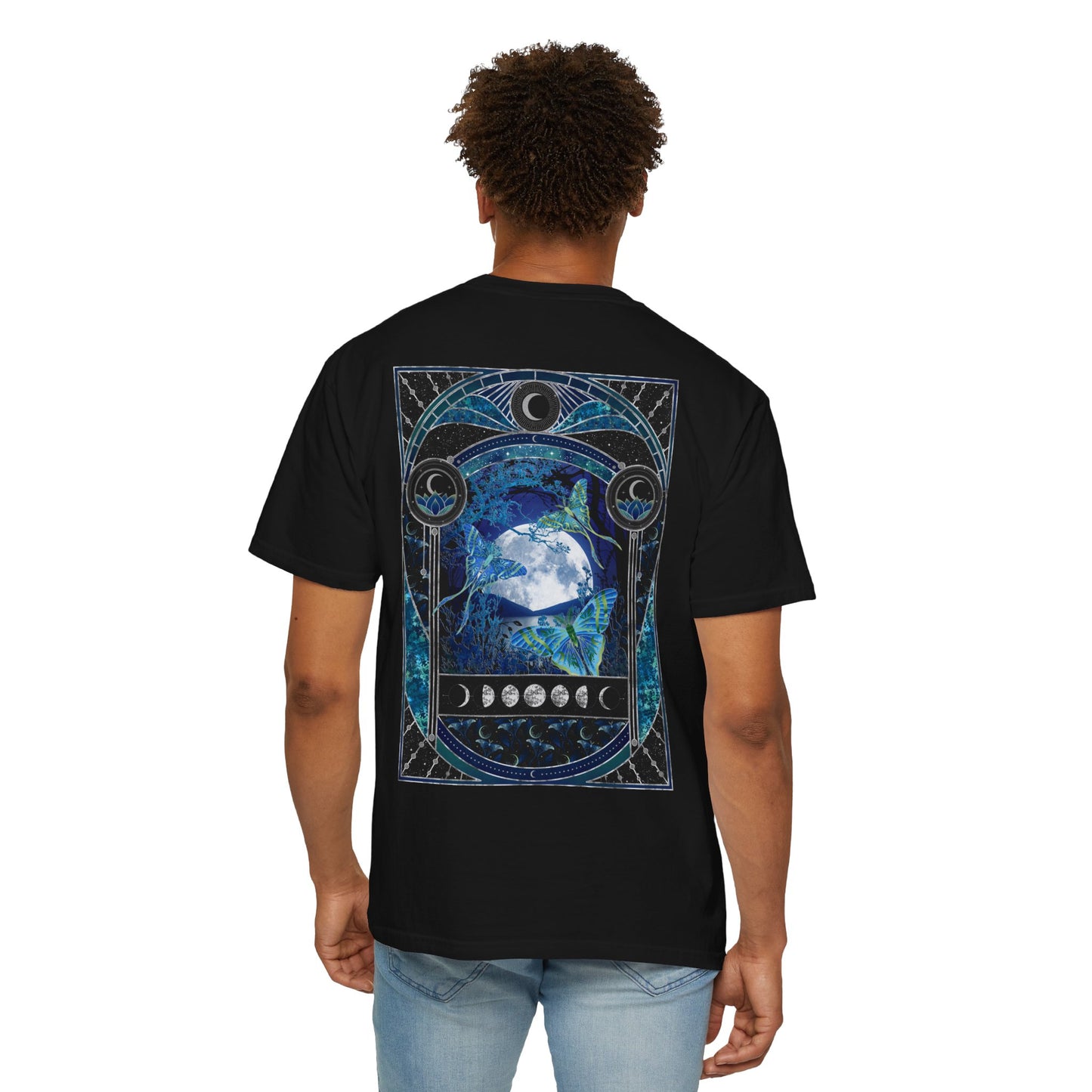 Unisex Heavy Cotton Tee:  "La Luna" [Banner/Panel]