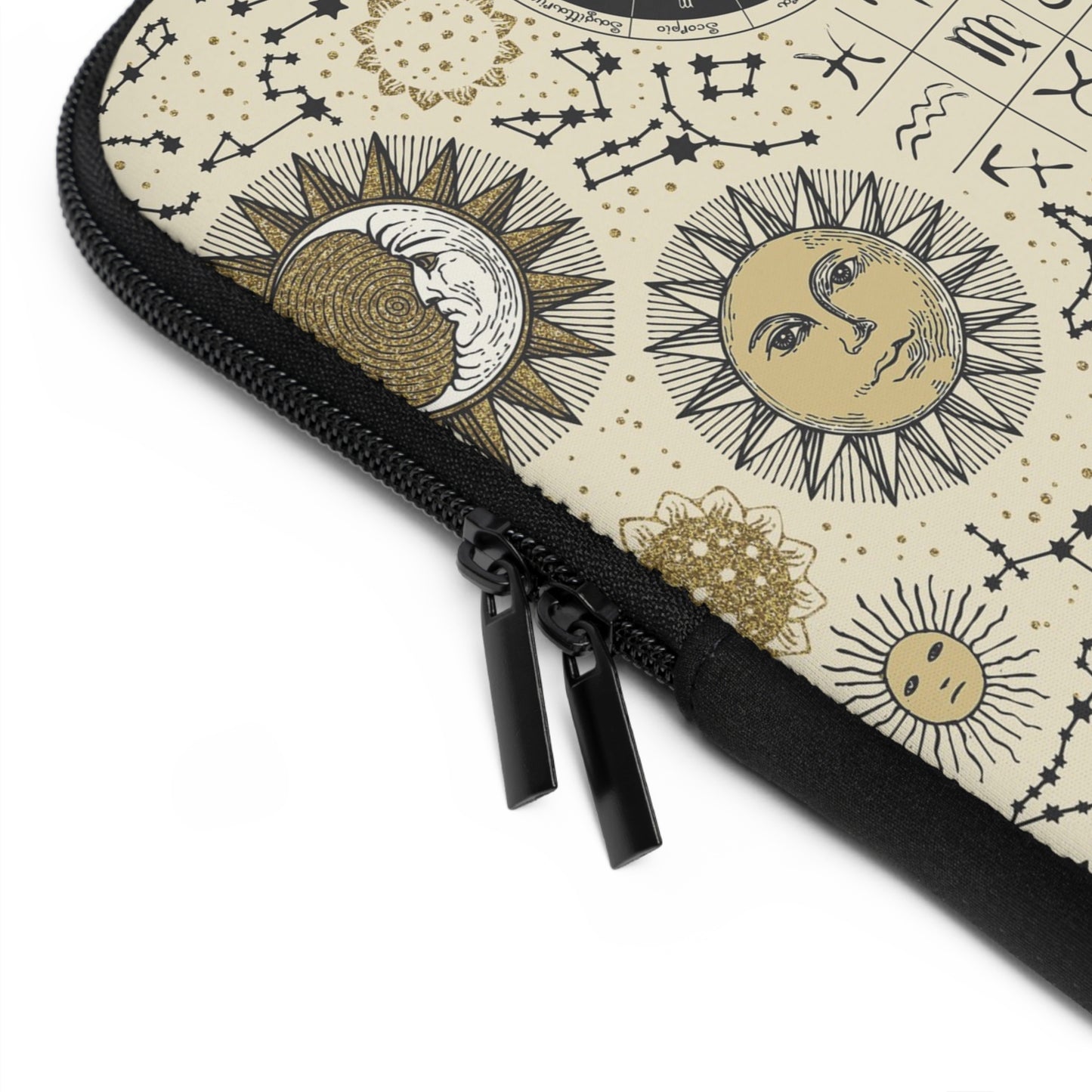 Laptop Sleeve:  [SUN-MOON-STARS]:  Zodiac Panel